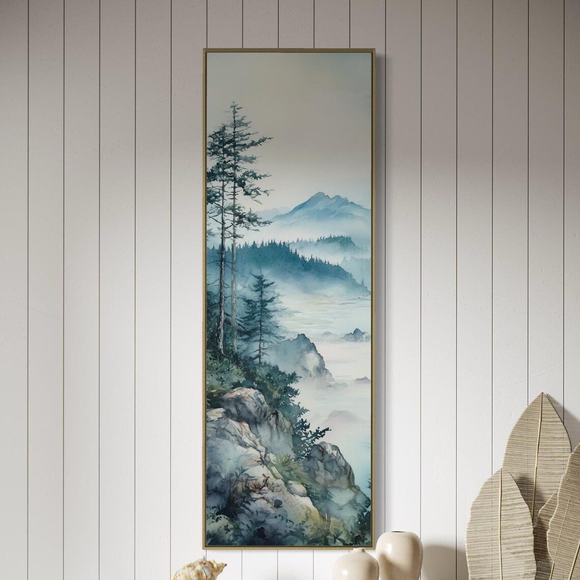 Misty Tofino Forest Art Print, Foggy Coastline