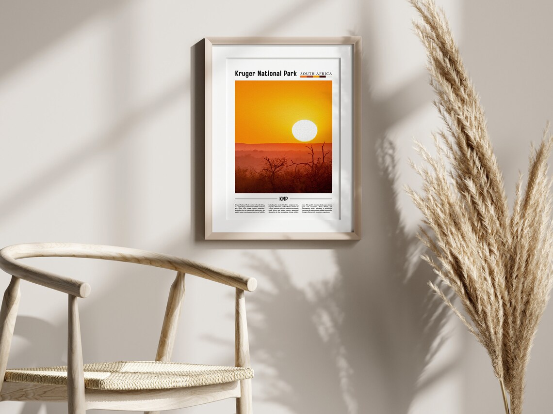 Kruger National Park Minimal Travel Poster - Image 2
