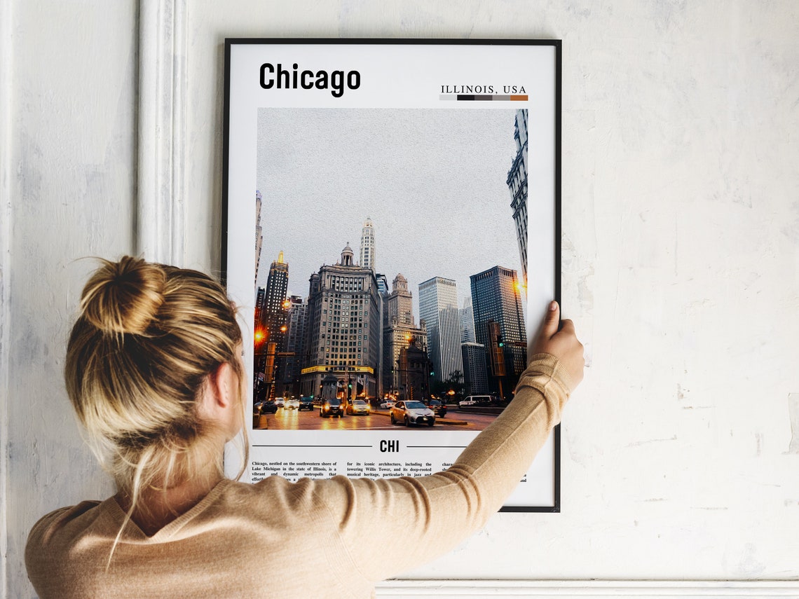 Chicago Print Chicago Poster Chicago Wall Art United States Photo United States Poster United States Print - Image 5