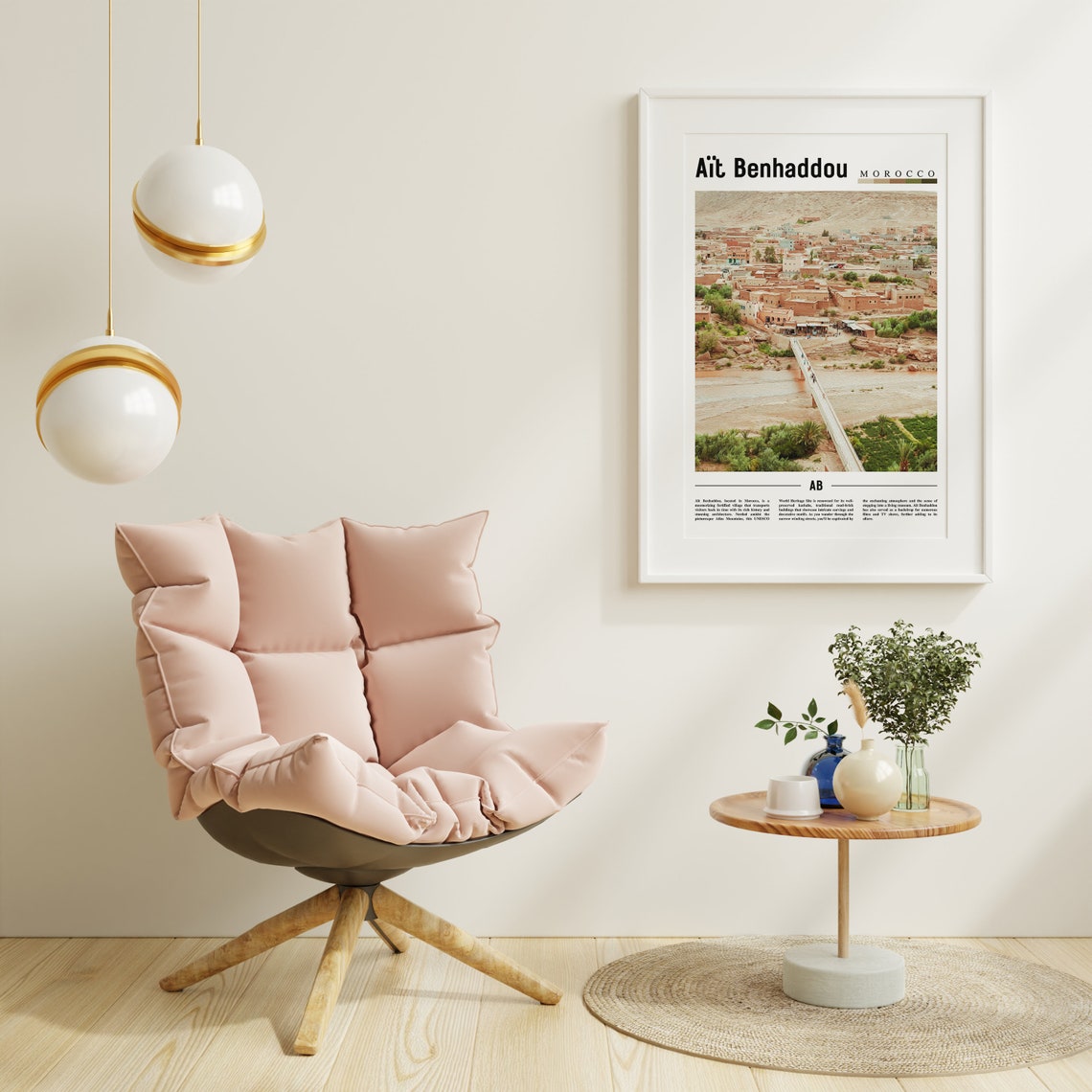 At Benhaddou Poster At Benhaddou Print At Benhaddou Wall Art Minimal Travel Print Travel Destination Oil Painting Poster - Image 6