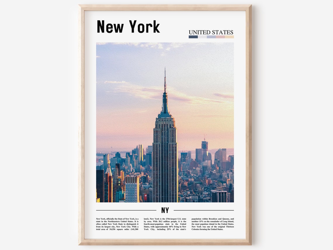 New York Poster New York Print New York Wall Art United States Photo United States Poster United States Print Travel Poster