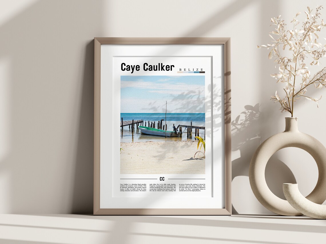 Caye Caulker Travel Poster, Central America - Image 3