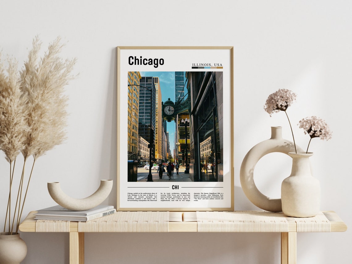 Chicago Print Chicago Poster Chicago Wall Art United States Photo United States Poster United States Print - Image 6