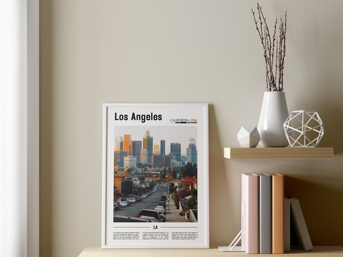Los Angeles Print Los Angeles Poster Los Angeles Wall Art La Print La Poster La Wall Art La Photo - Image 3