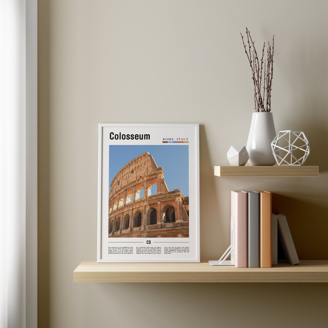 Colosseum Print Colosseum Poster Colosseum Wall Art Oil Painting Poster Colorful City Print City Artwork Travel Artwork Travel Wall Art - Image 3