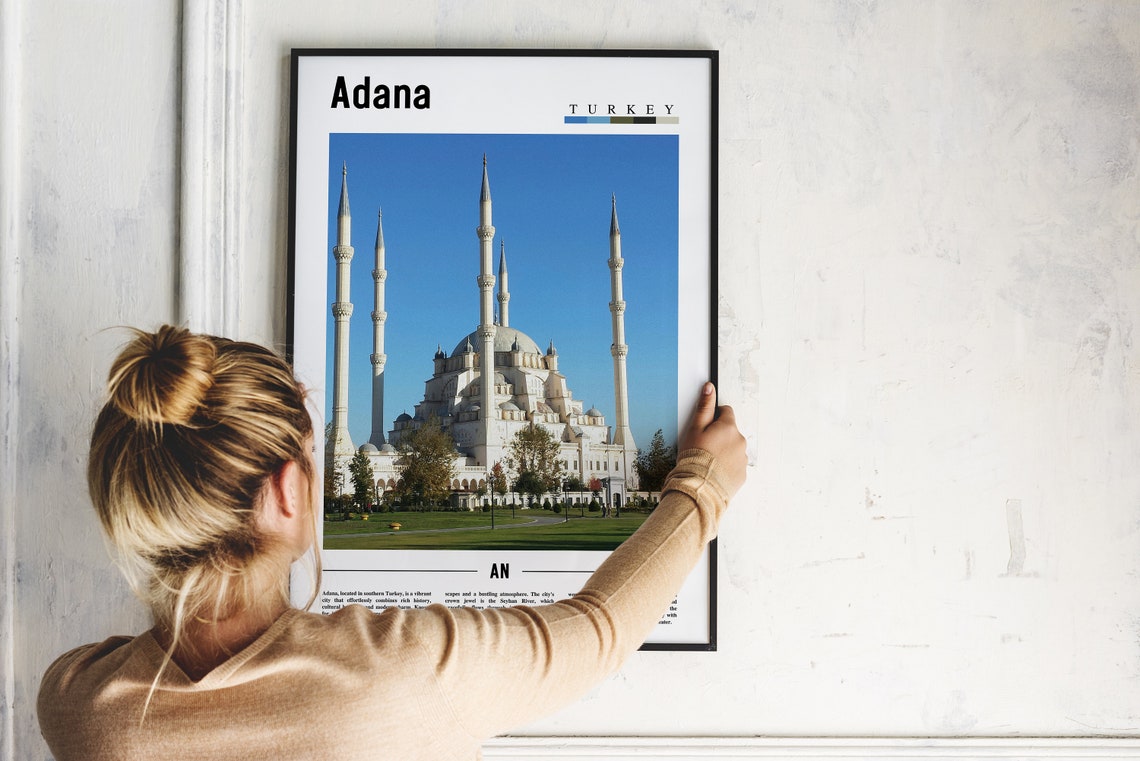 Adana Poster Adana Print Adana Wall Art Europe Photo Europe Poster Europe Print Travel Poster - Image 5