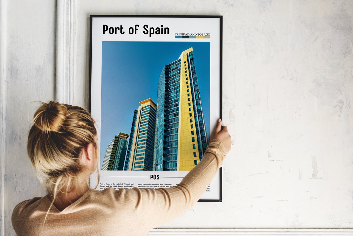 Port Of Spain Poster Port Of Spain Print Port Of Spain Wall Art Spain Photo Spain Poster Spain Print Minimal Travel Poster - Image 5
