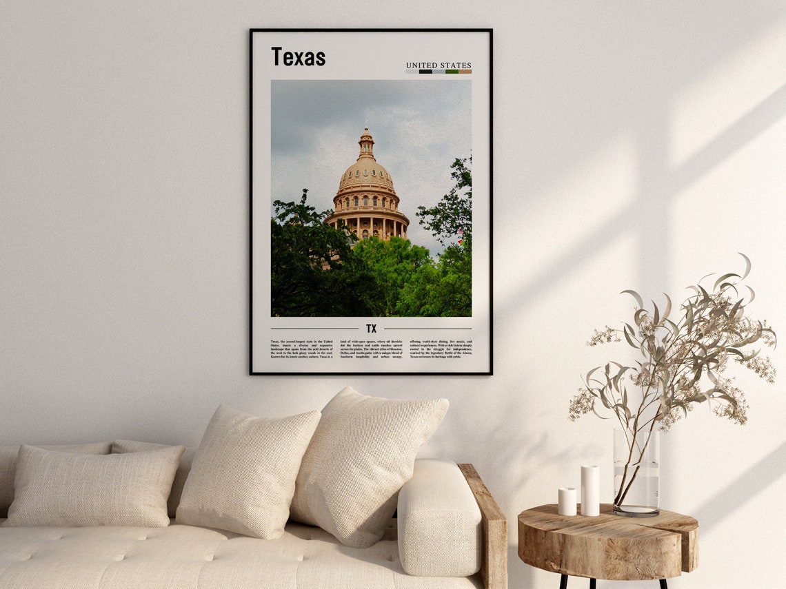 Texas Poster Texas Print Texas Wall Art Texas Photo United States Photo United States Poster United States Print - Image 2