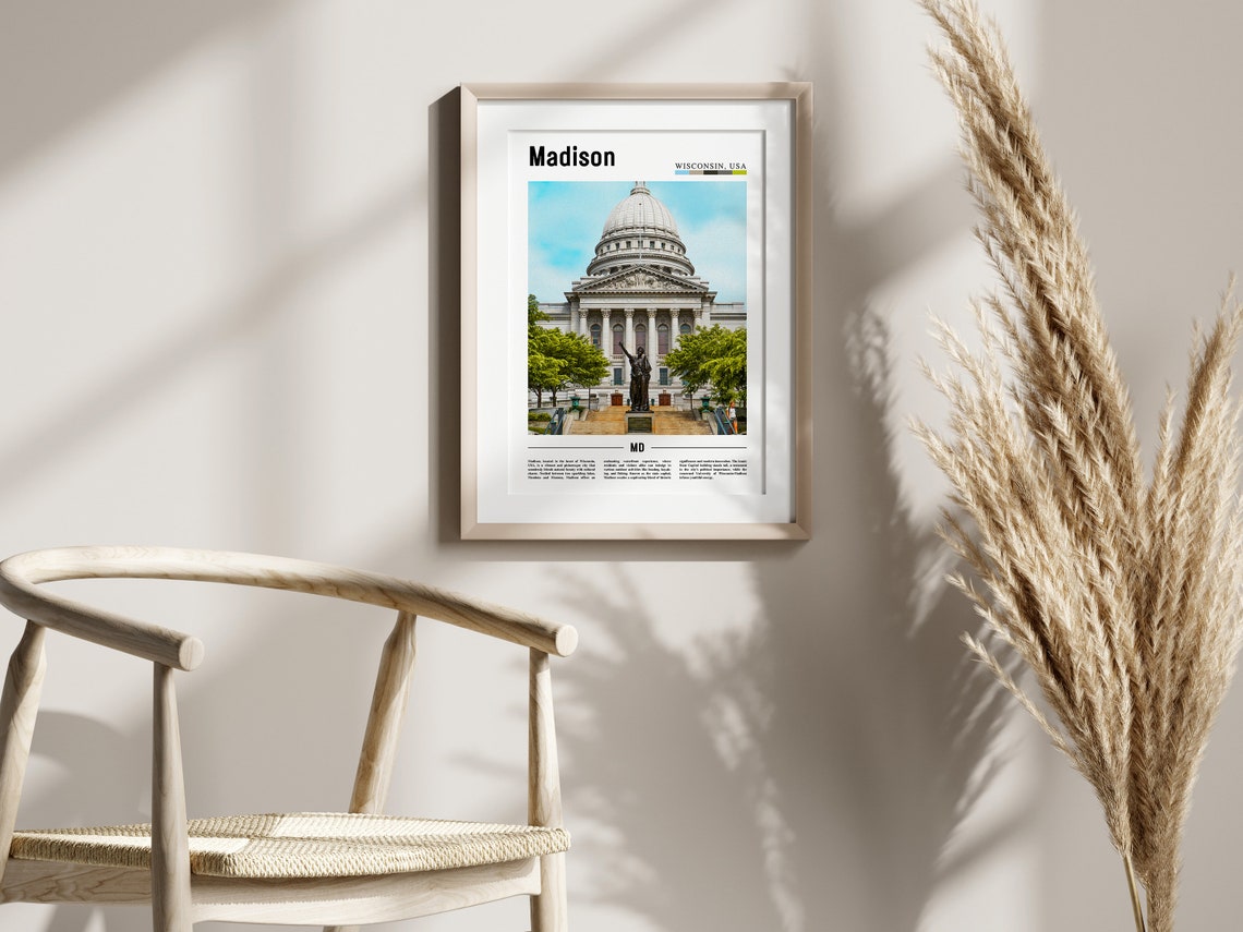 Madison, United States Travel Poster - Image 2
