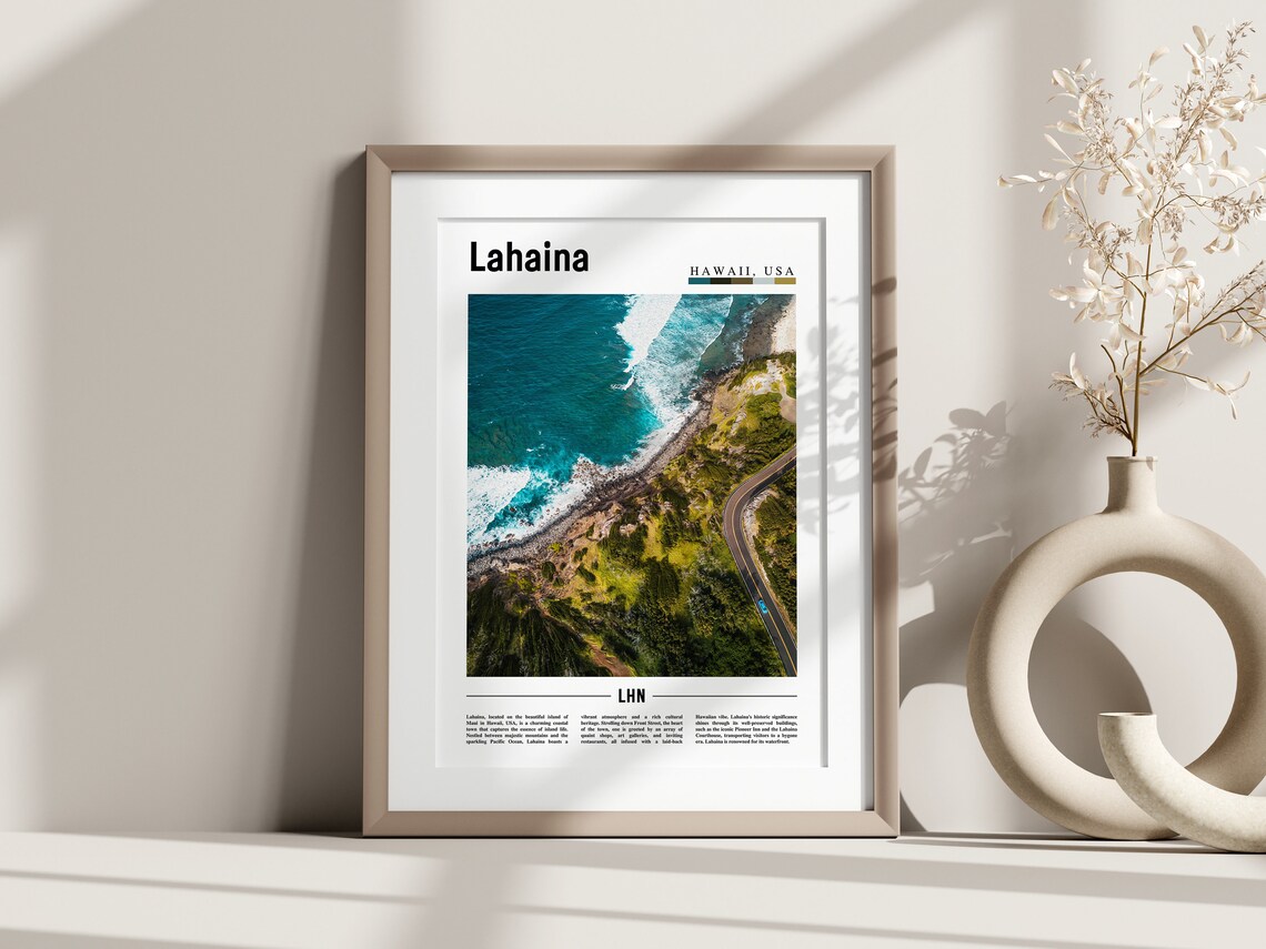 Lahaina Poster Lahaina Print Lahaina Wall Art United States Photo United States Poster United States Print - Image 3