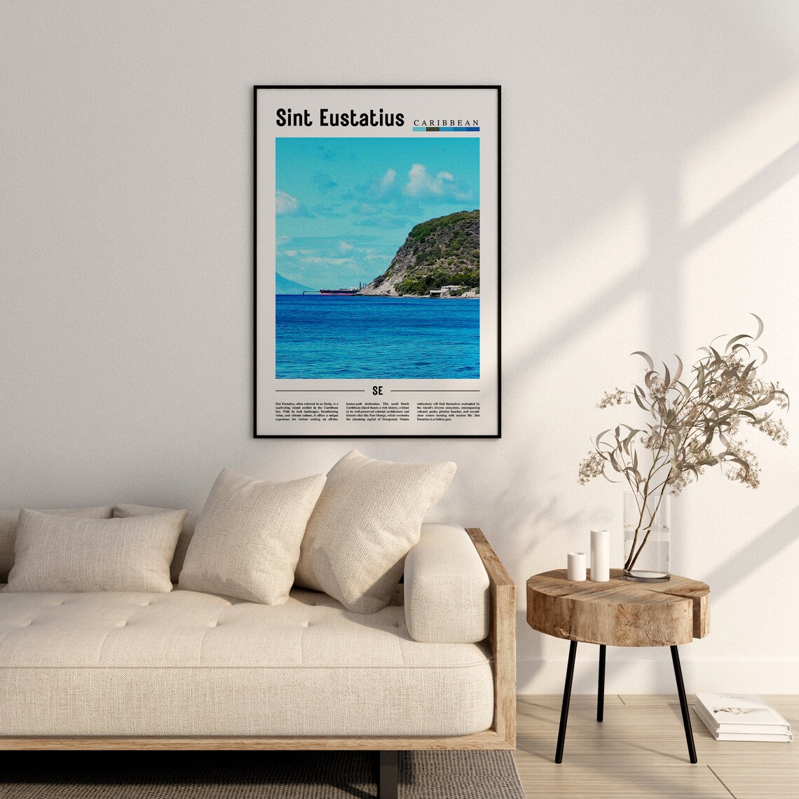Sint Eustatius Travel Poster, Caribbean Photo - Image 2