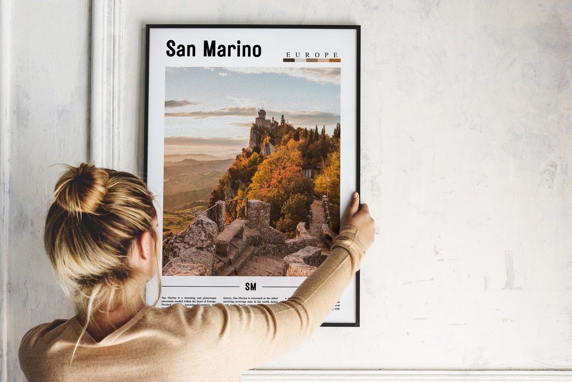 San Marino Poster San Marino Print San Marino Wall Art Europe Photo Europe Poster Europe Print Travel Poster - Image 5
