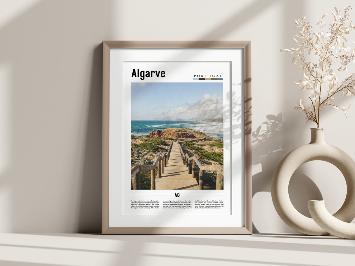 Algarve Poster Algarve Print Algarve Wall Art Europe Photo Europe Poster Europe Print Travel Poster - Image 3