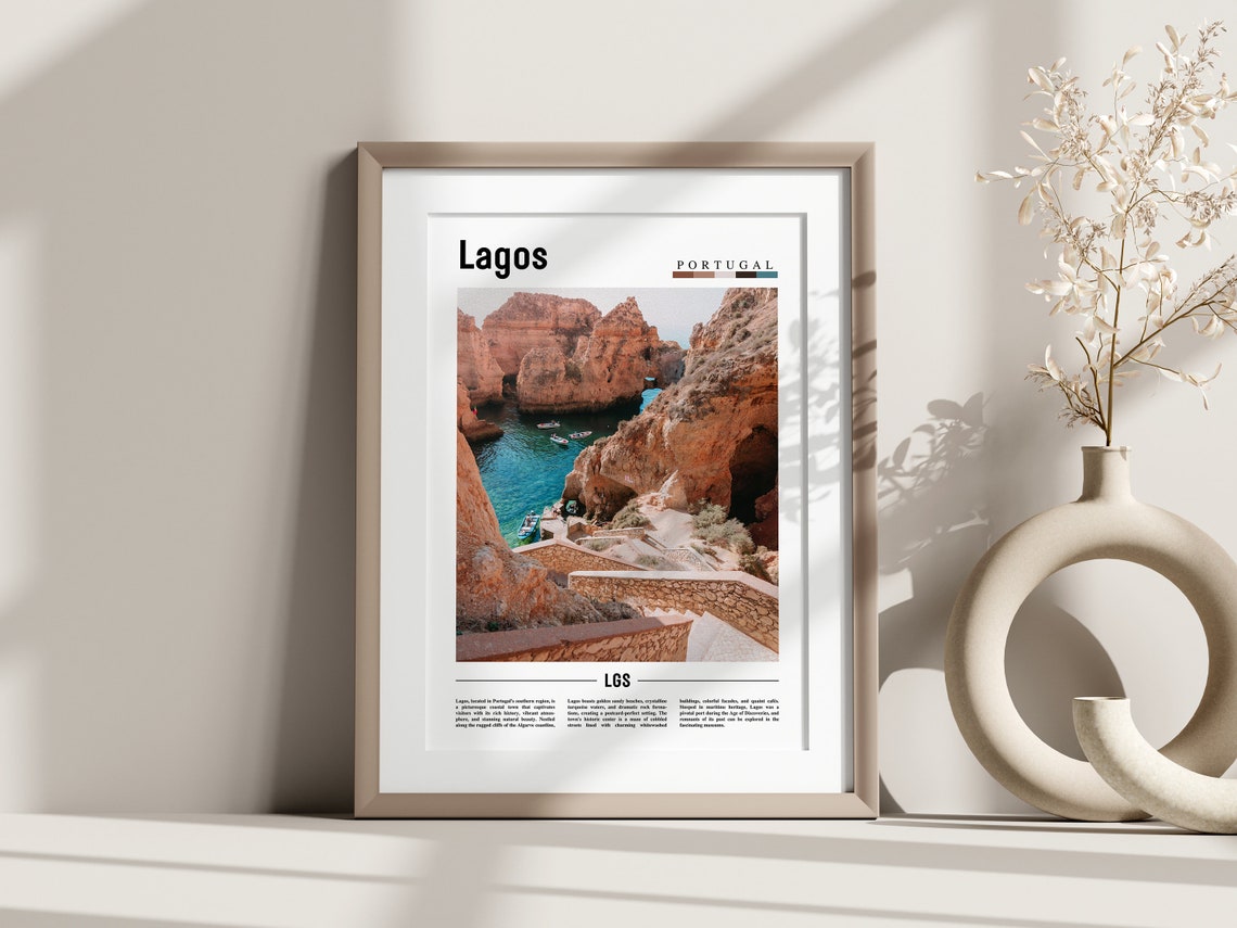 Lagos Poster Lagos Print Lagos Wall Art Europe Photo Europe Poster Europe Print Travel Poster - Image 3
