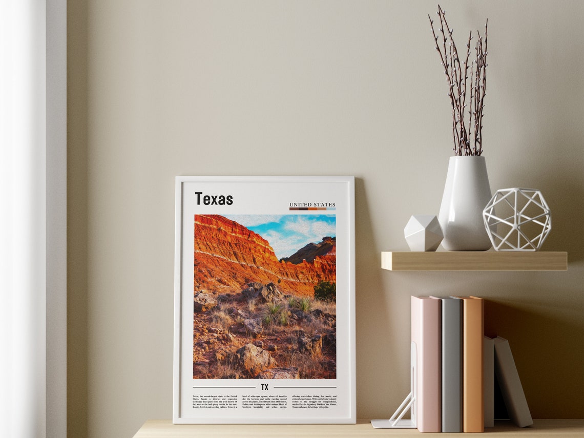 Texas Poster Texas Print Texas Wall Art Texas Photo United States Photo United States Poster United States Print - Image 3