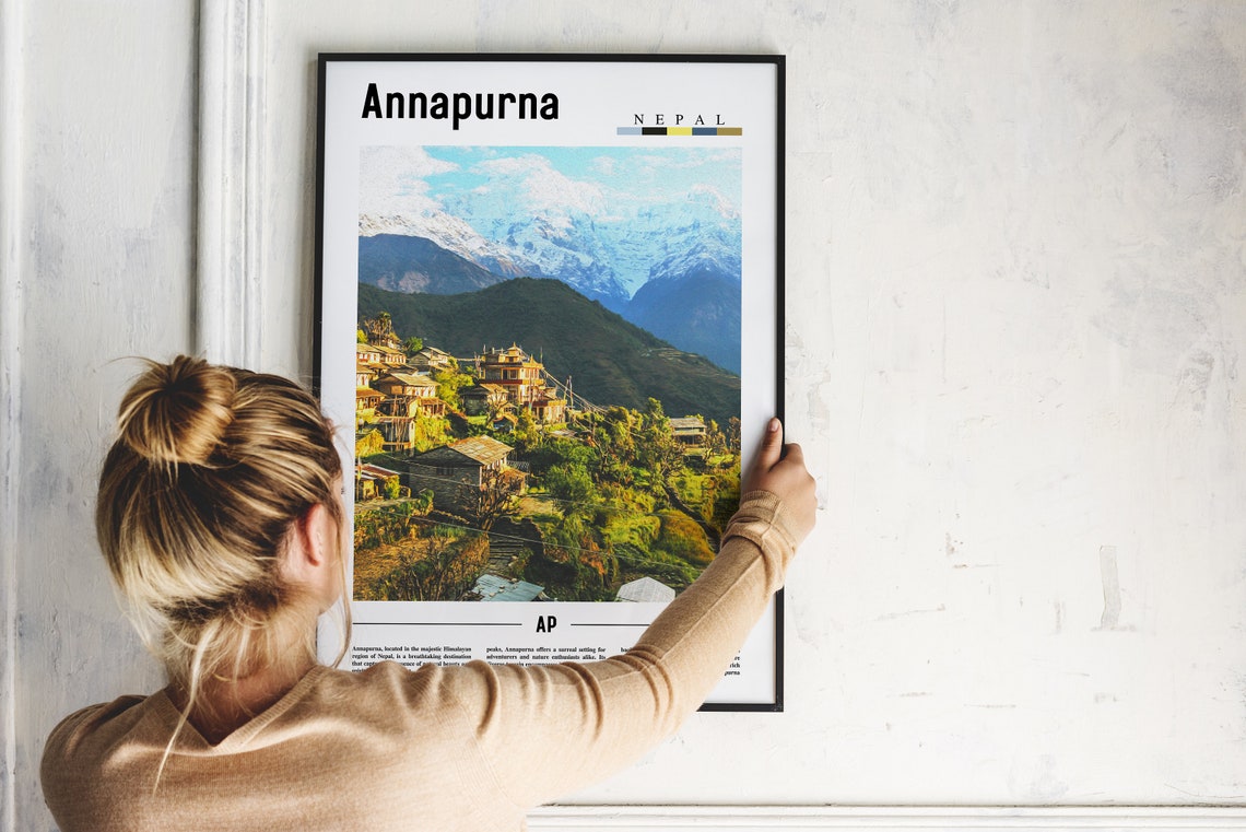 Annapurna Poster Annapurna Print Annapurna Wall Art United States Photo United States Poster United States Print - Image 5