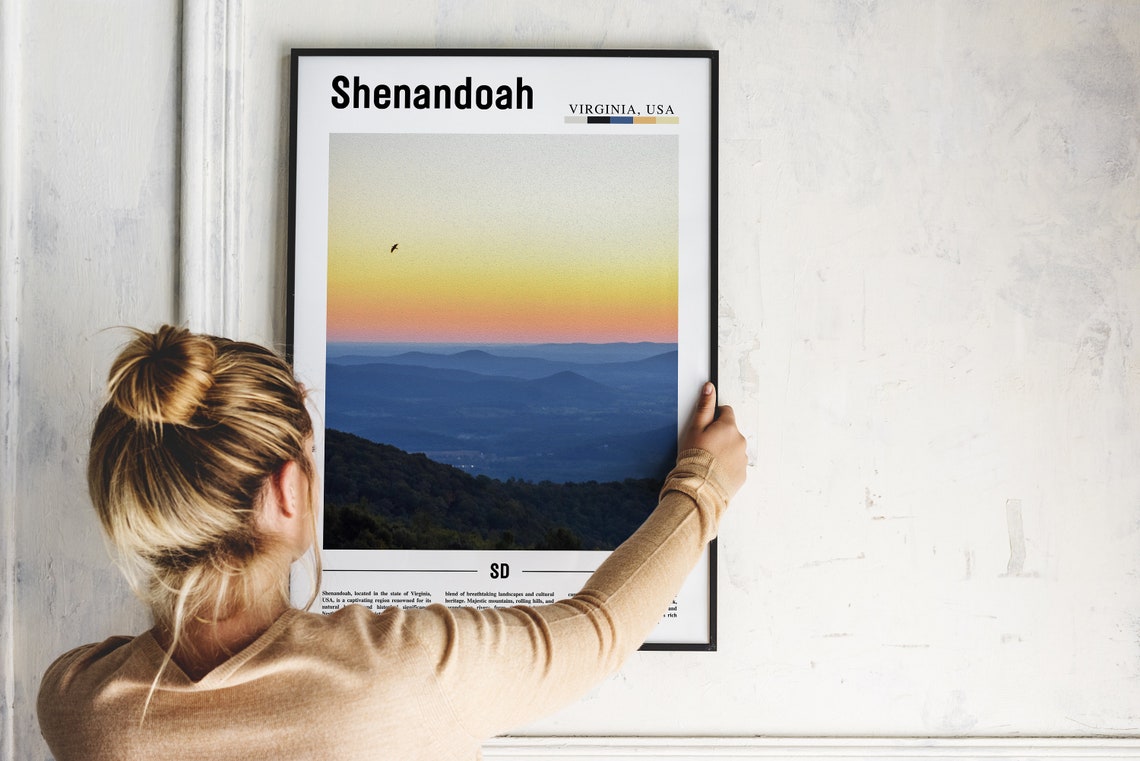 Shenandoah Poster Shenandoah Print Shenandoah Wall Art United States Photo United States Poster United States Print - Image 5