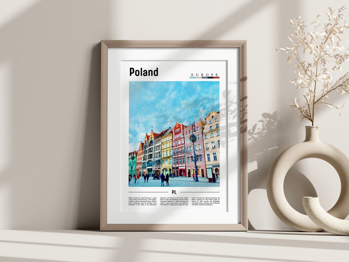 Poland Poster Poland Print Poland Wall Art Europe Photo Europe Poster Europe Print Travel Poster - Image 3