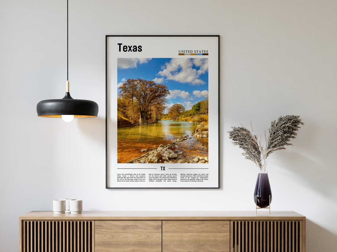 Texas Poster Texas Print Texas Wall Art Texas Photo United States Photo United States Poster United States Print - Image 4