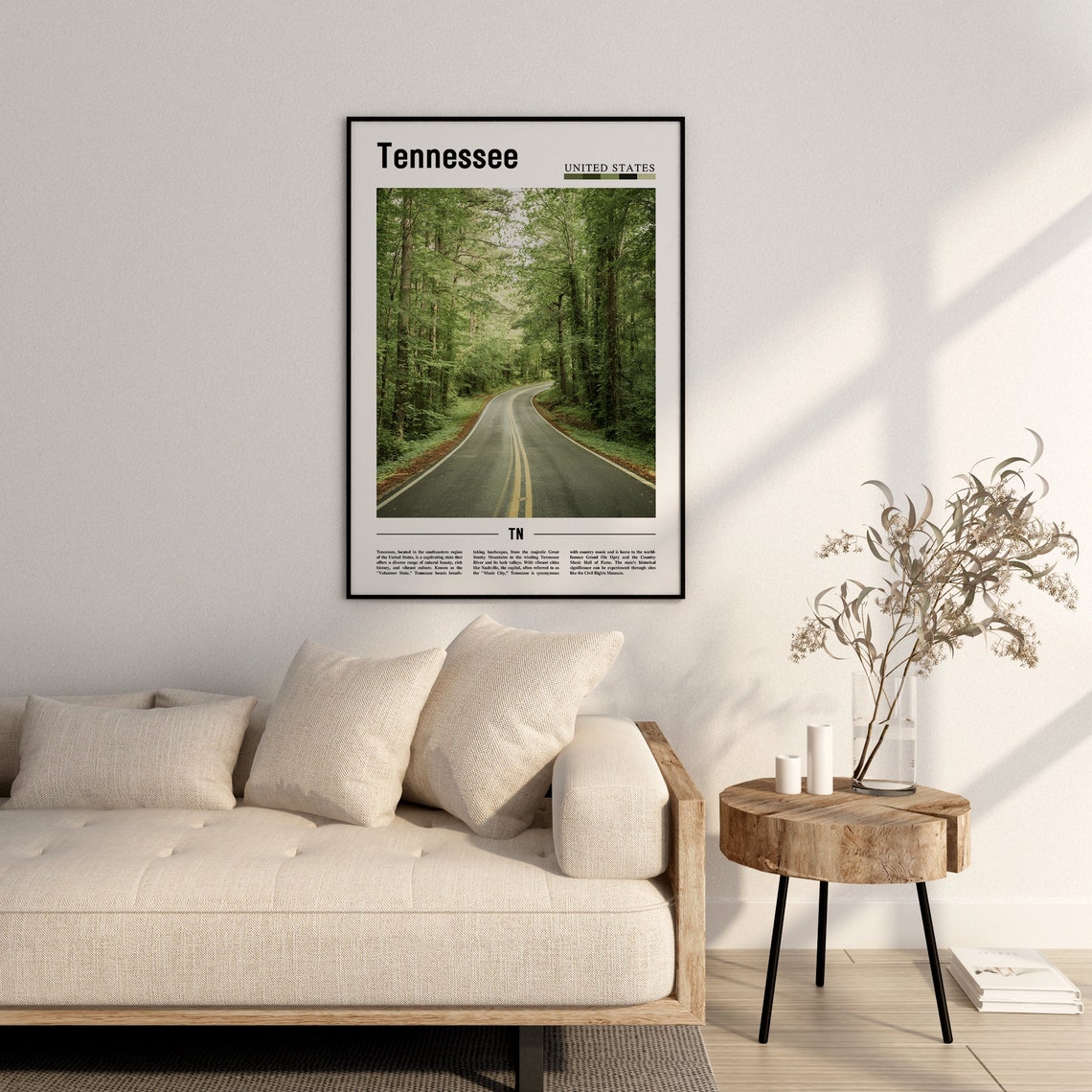 Tennessee Poster Tennessee Print Tennessee Wall Art United States Photo United States Poster United States Print - Image 2