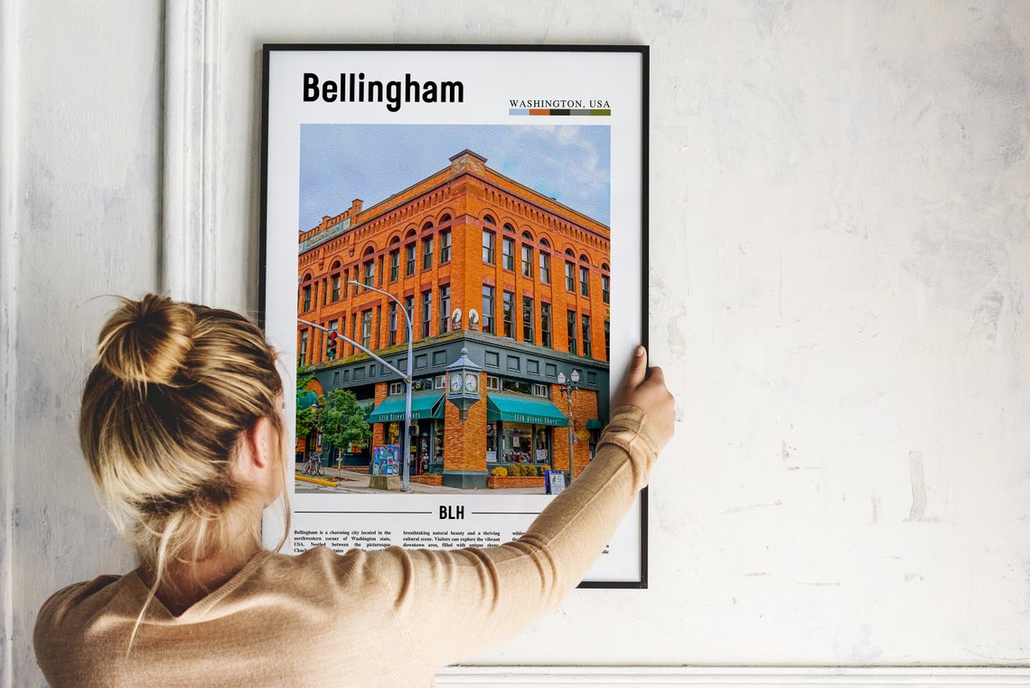 Bellingham Poster Bellingham Print Bellingham Wall Art United States Photo United States Poster United States Print - Image 4