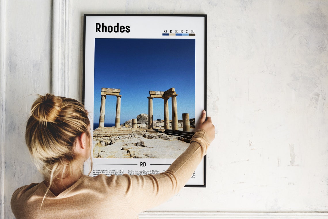Rhodes Travel Poster, Europe Photo - Image 5