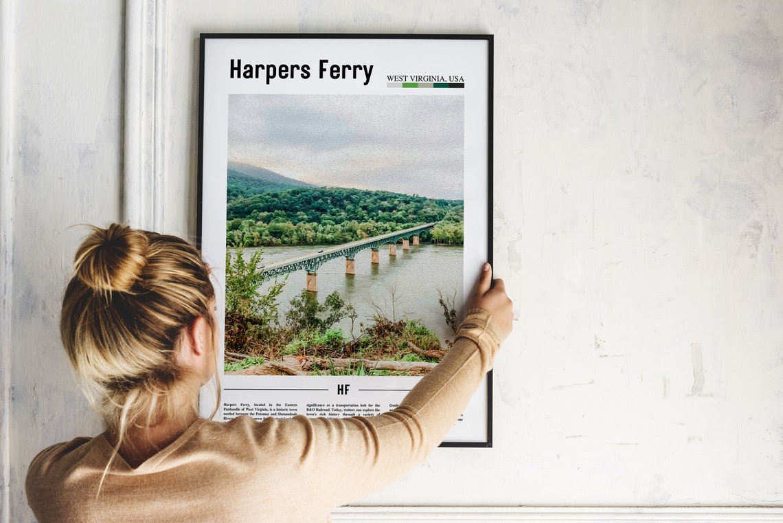 Harpers Ferry Poster Harpers Ferry Print Harpers Ferry Wall Art United States Photo United States Poster United States Print - Image 5