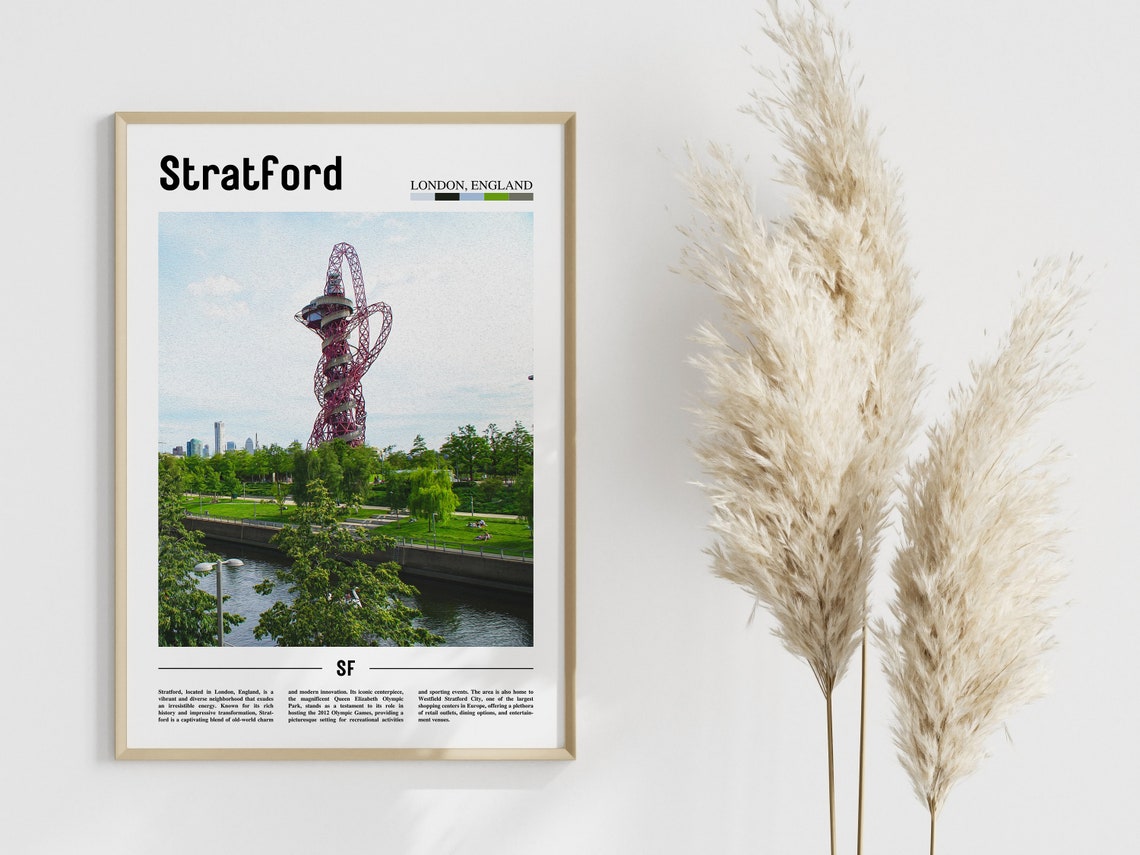 Stratford Poster Stratford Print Stratford Wall Art Europe Photo Europe Poster Europe Print Travel Poster - Image 4