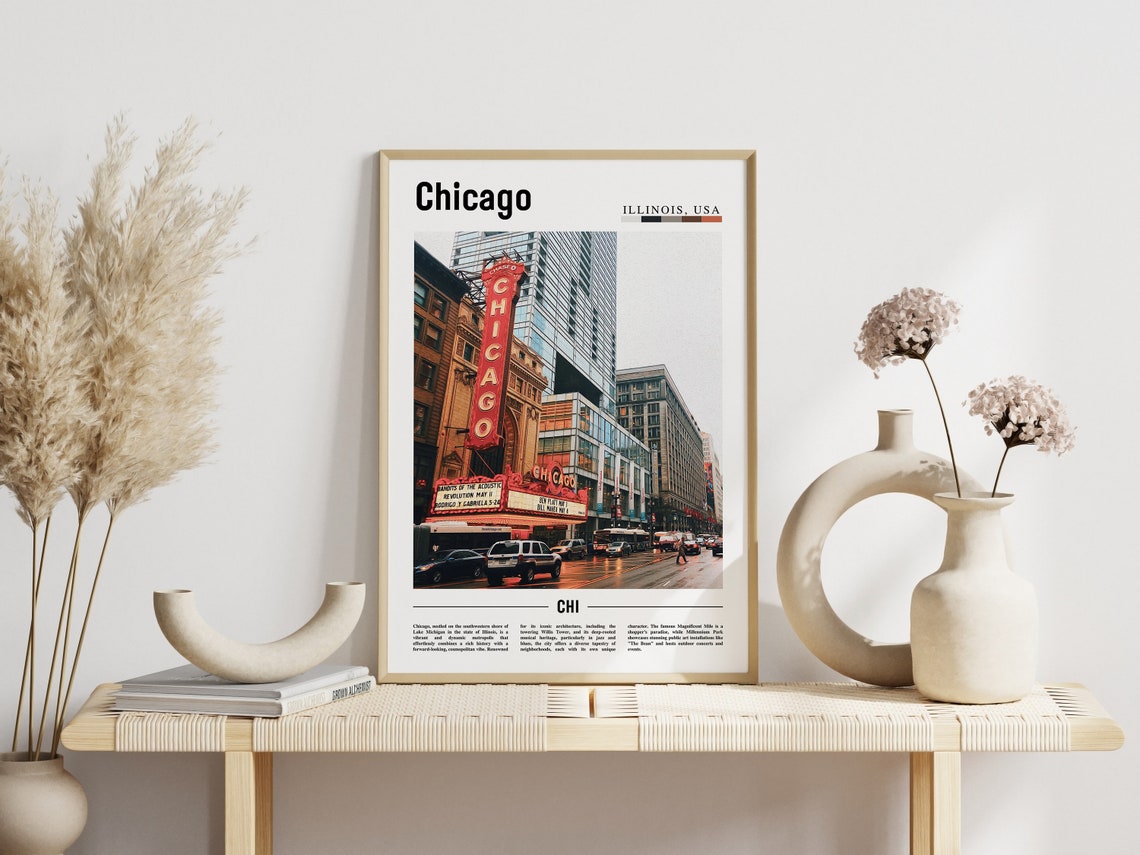 Chicago Print Chicago Poster Chicago Wall Art United States Photo United States Poster United States Print - Image 6