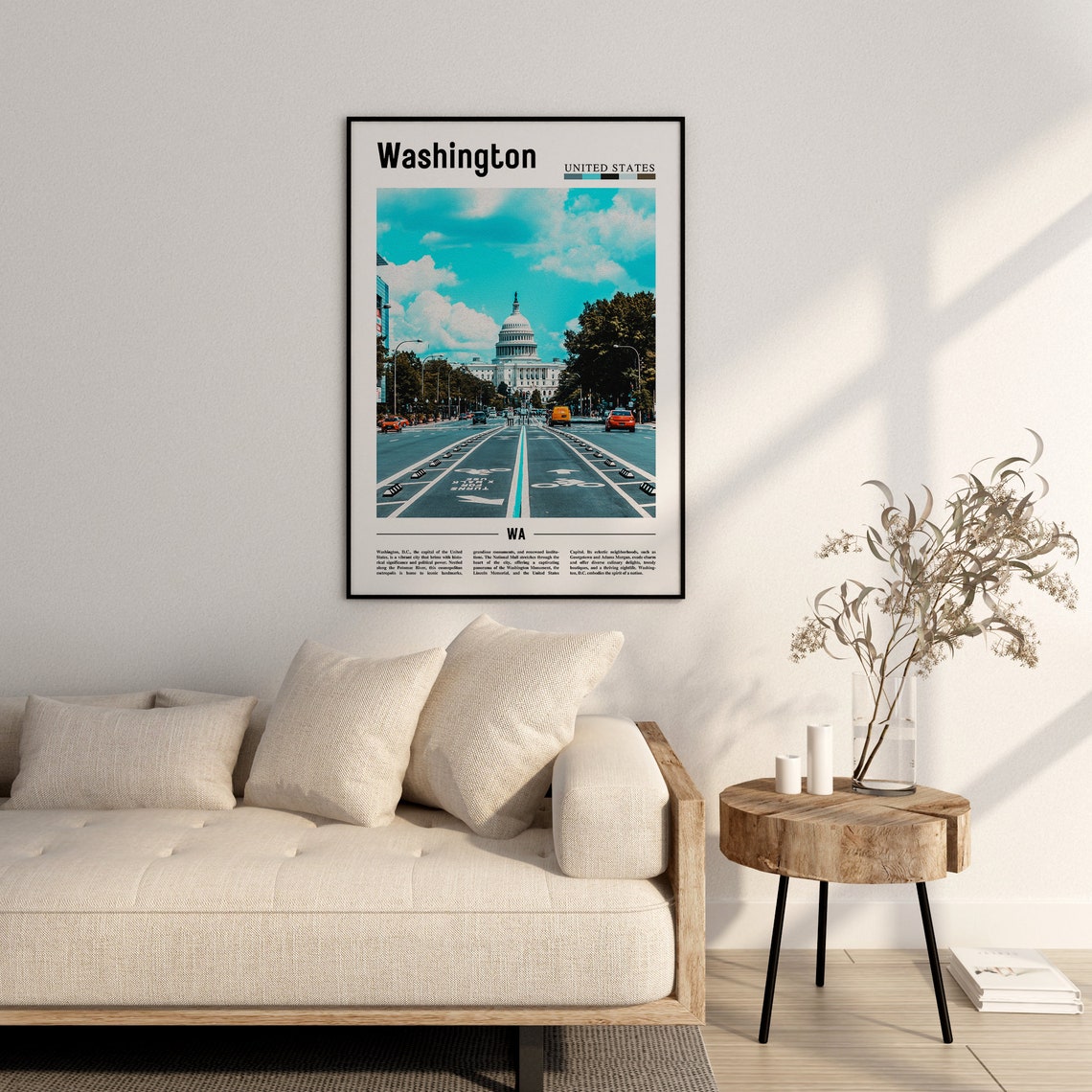 Washington Poster Washington Print Washington Wall Art United States Photo United States Poster United States Print - Image 2