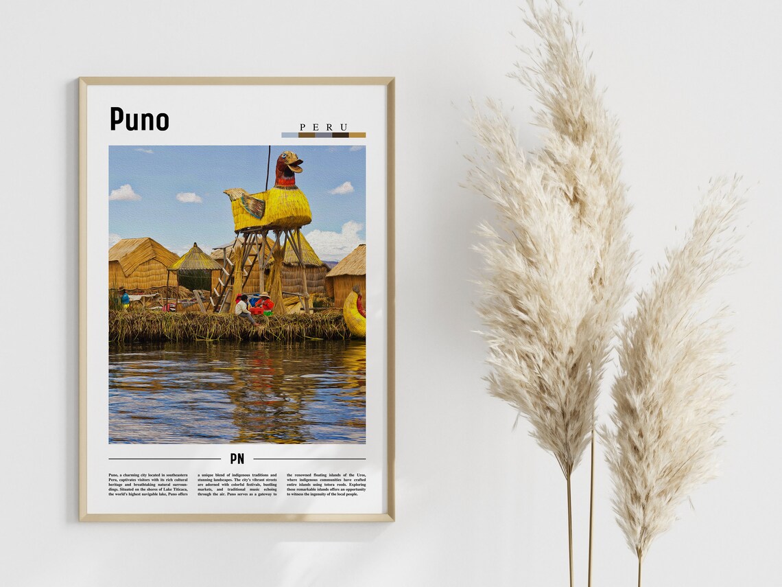 Puno Travel Poster, South America Landscape - Image 4