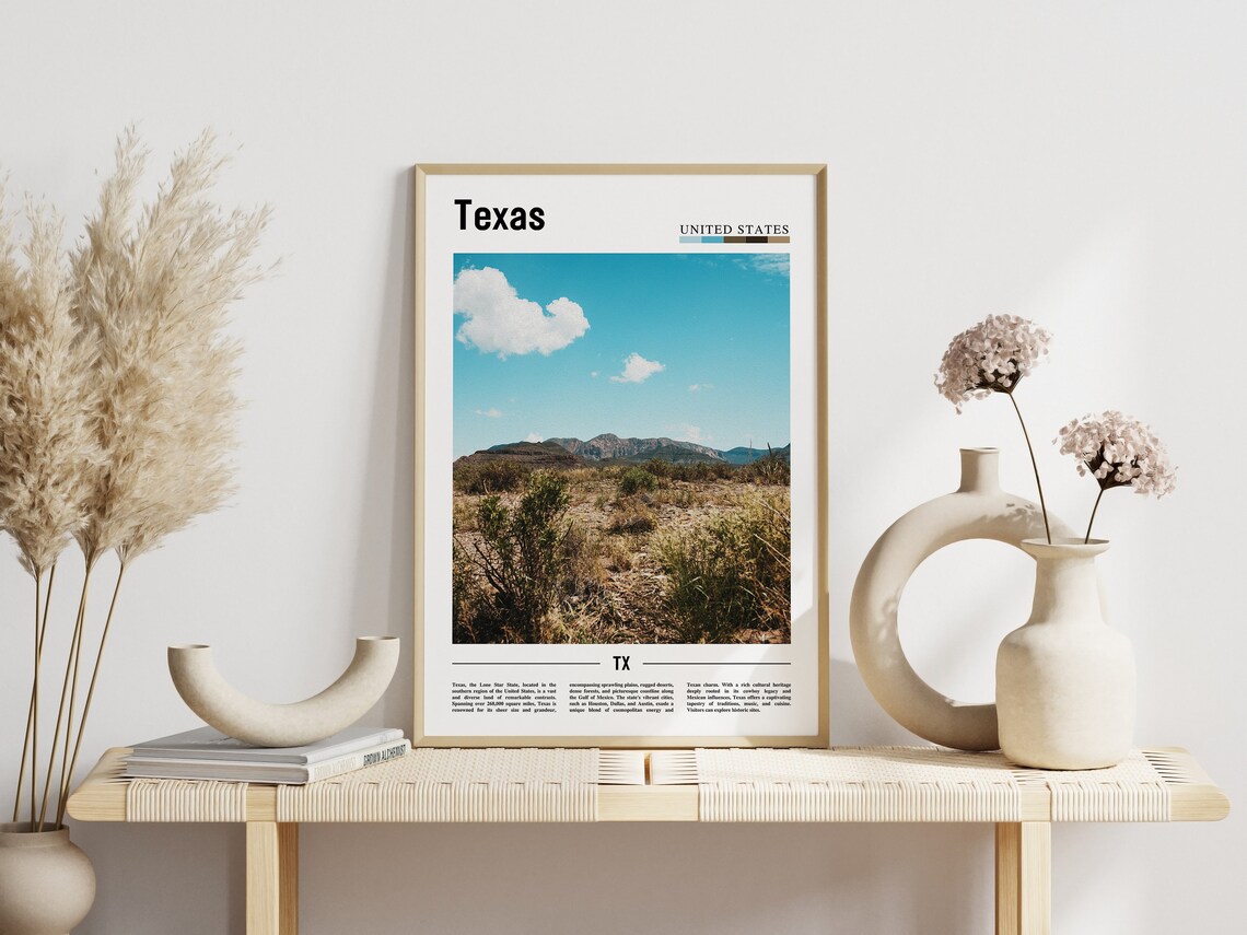 Texas Poster, United States Travel Poster - Image 6
