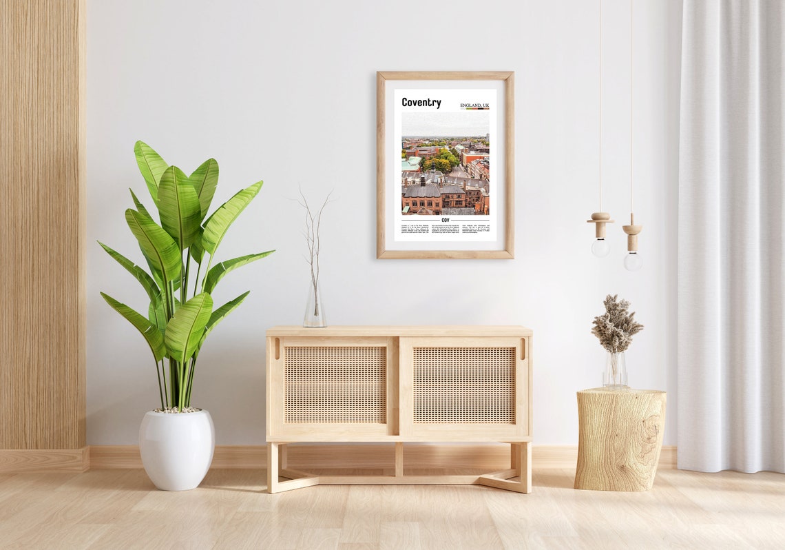 Coventry Print Coventry Poster Coventry Wall Art Oil Painting Poster Colorful City Print City Artwork Travel Artwork Travel Wall Art - Image 5