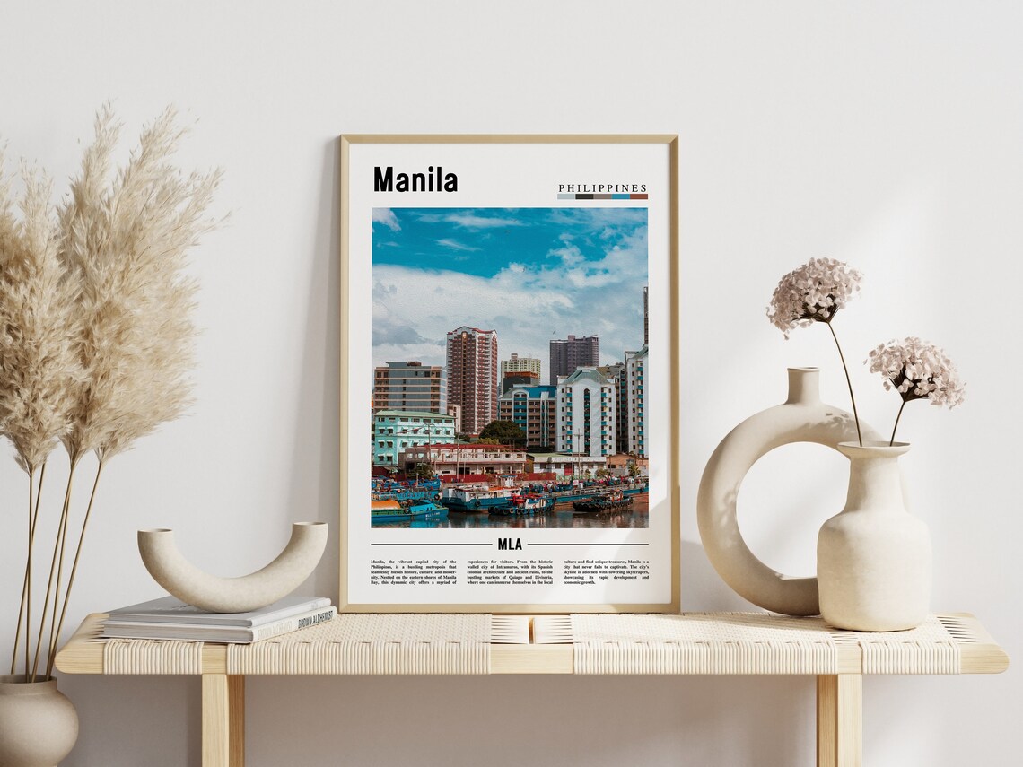Manila Poster Manila Print Manila Wall Art Asia Print Asia Poster Asia Photo Minimal Travel Poster - Image 6