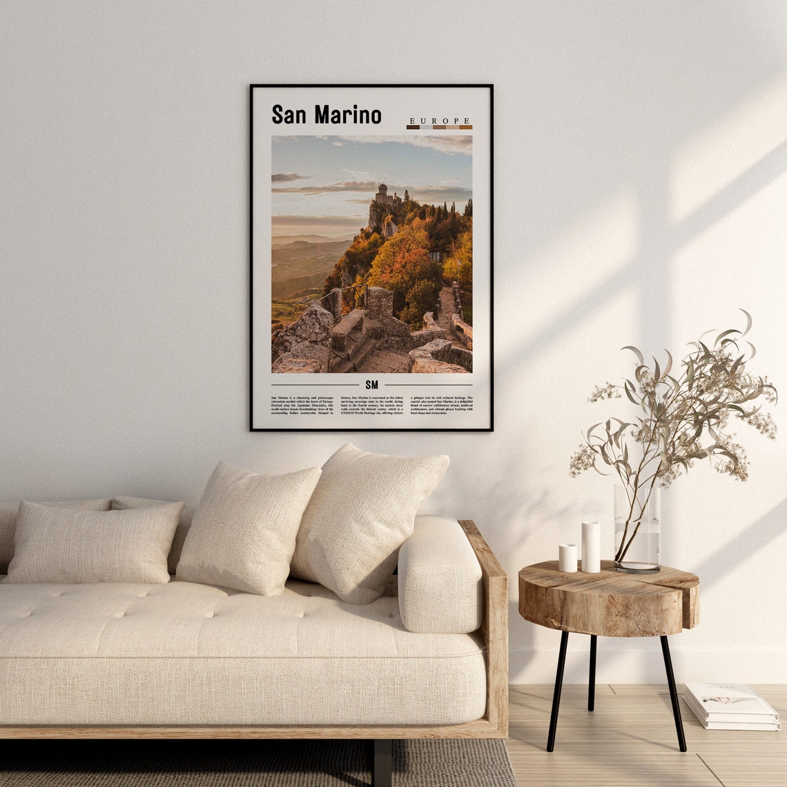 San Marino Poster San Marino Print San Marino Wall Art Europe Photo Europe Poster Europe Print Travel Poster - Image 2