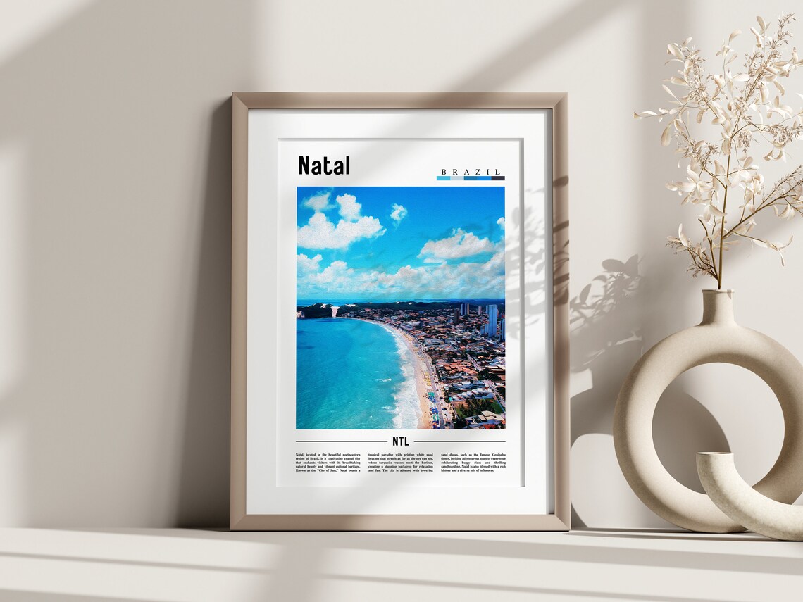 Natal Travel Poster, South America Landmark - Image 3