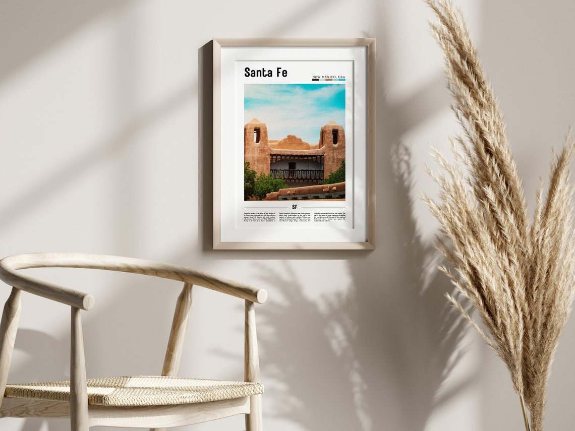 Santa Fe Poster Santa Fe Print Santa Fe Wall Art United States Photo United States Poster United States Print - Image 2