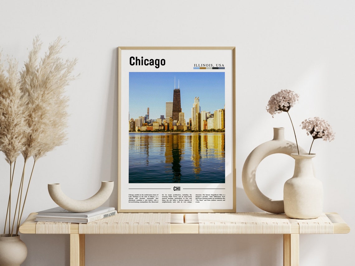 Chicago Print Chicago Poster Chicago Wall Art United States Photo United States Poster United States Print - Image 6
