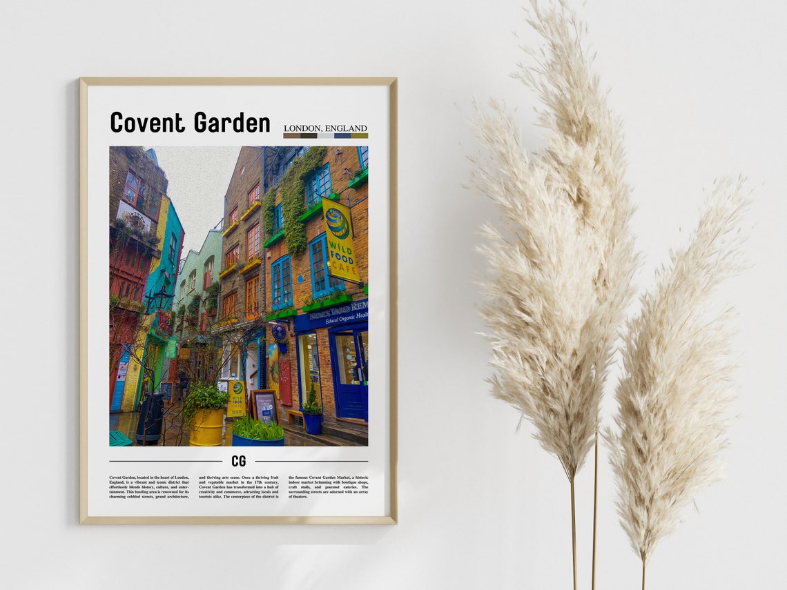 Covent Garden Poster Covent Garden Print Covent Garden Wall Art Europe Photo Europe Poster Europe Print Travel Poster - Image 4