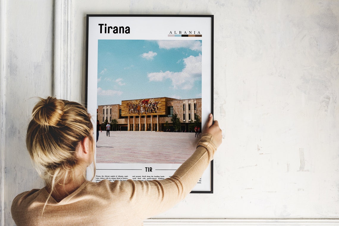 Tirana Poster Tirana Print Tirana Wall Art Europe Photo Europe Poster Europe Print Travel Poster - Image 5