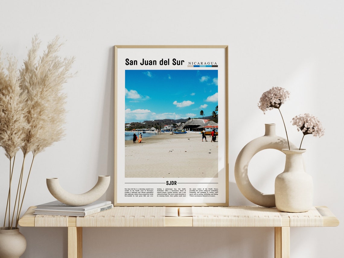 San Juan Del Sur Poster San Juan Del Sur Print San Juan Del Sur Wall Art Central America Poster Central America Print Travel Poster - Image 6
