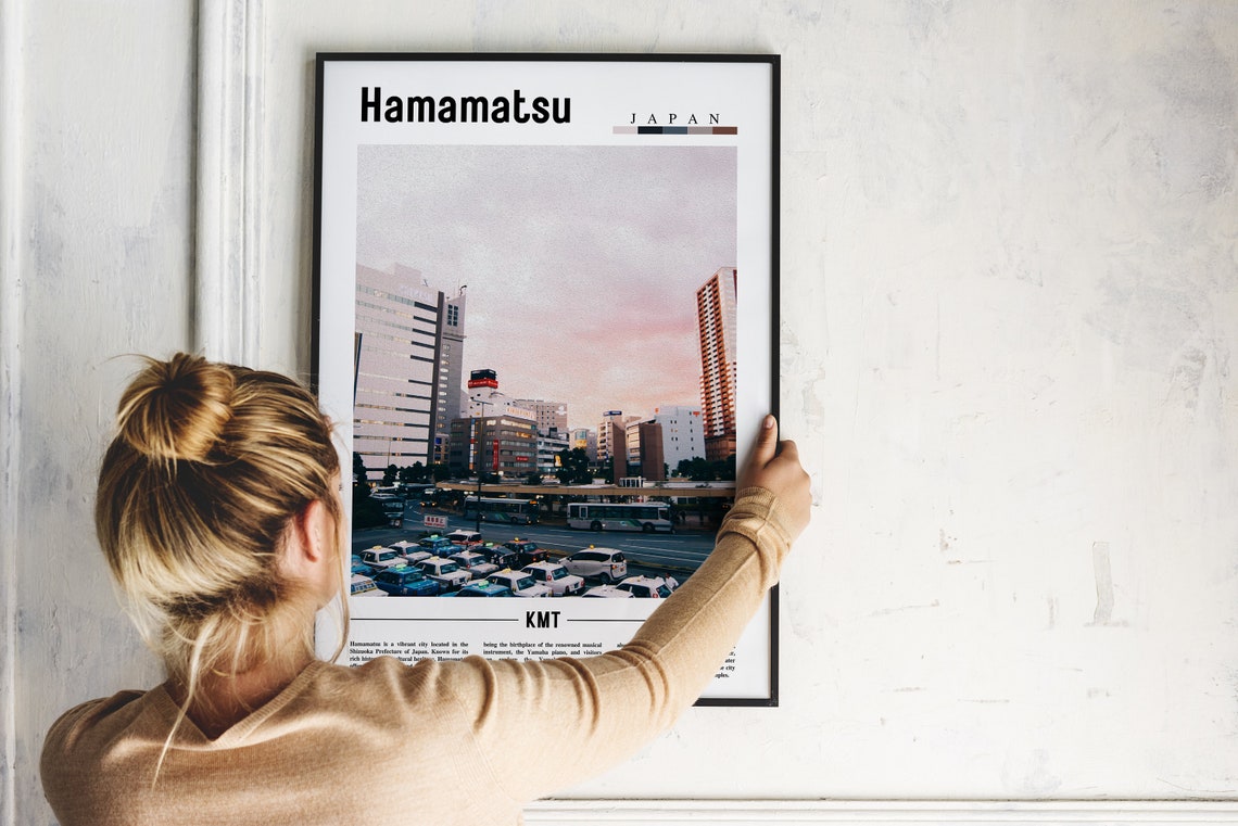 Hamamatsu Poster Hamamatsu Print Hamamatsu Wall Art Asia Print Asia Poster Asia Photo Minimal Travel Poster - Image 5