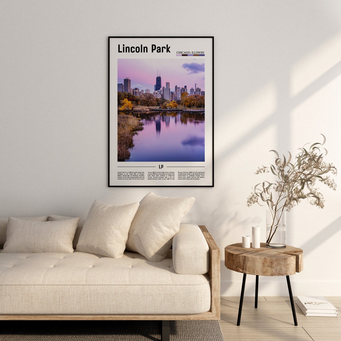 Lincoln Park Poster Lincoln Park Print Lincoln Park Wall Art United States Photo United States Poster United States Print - Image 2