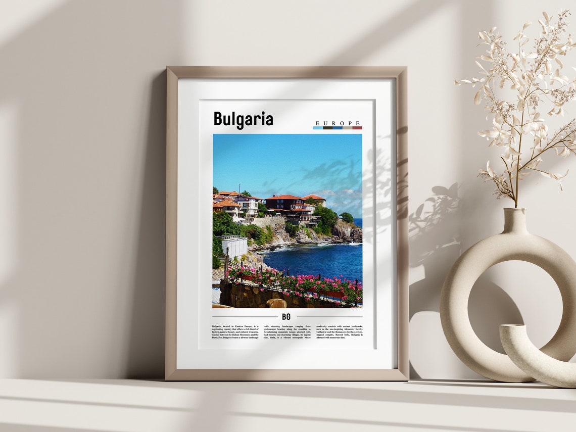 Bulgaria Poster Bulgaria Print Bulgaria Wall Art Europe Photo Europe Poster Europe Print Travel Poster - Image 3