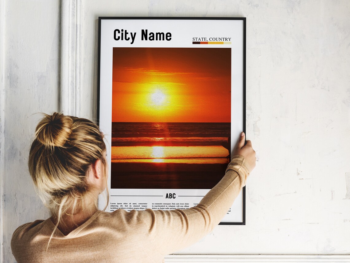 Custom City Travel Poster, Personalized Place - Image 4