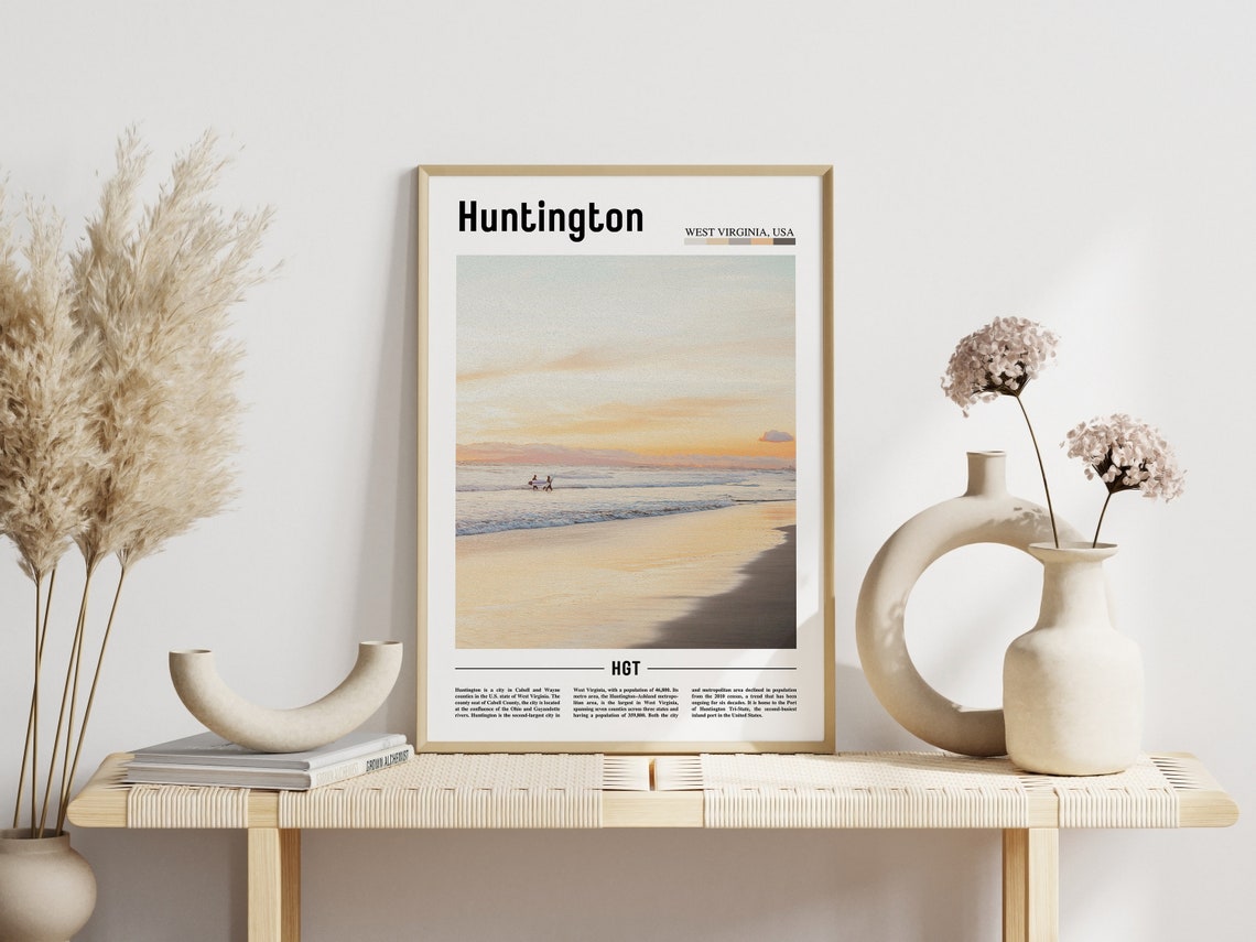 Huntington Poster Huntington Print Huntington Wall Art United States Photo United States Poster United States Print - Image 5