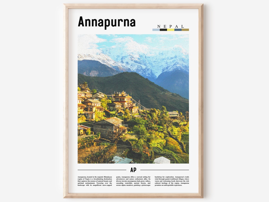 Annapurna Poster Annapurna Print Annapurna Wall Art United States Photo United States Poster United States Print