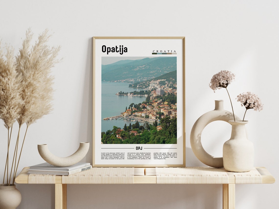 Opatija Poster Opatija Print Opatija Wall Art Europe Photo Europe Poster Europe Print Travel Poster - Image 6