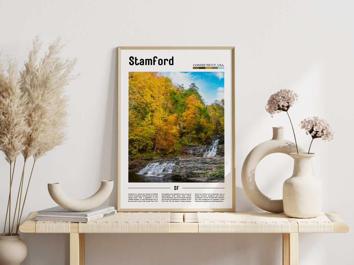 Stamford Poster Stamford Print Stamford Wall Art United States Photo United States Poster United States Print - Image 5