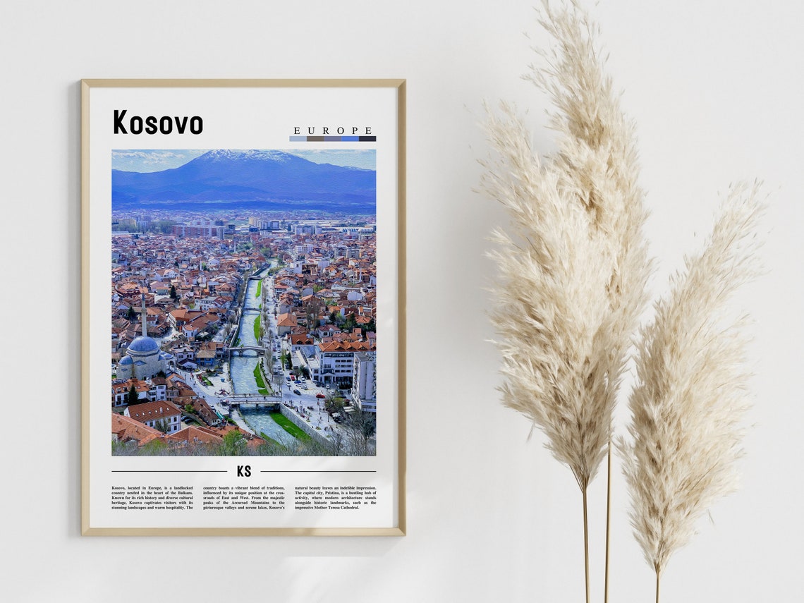 Kosovo Poster Kosovo Print Kosovo Wall Art Europe Photo Europe Poster Europe Print Travel Poster - Image 4